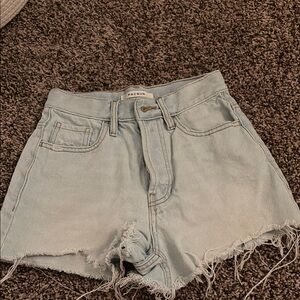 PacSun Blue Jean Shorts Distressed Cut-Off Hem